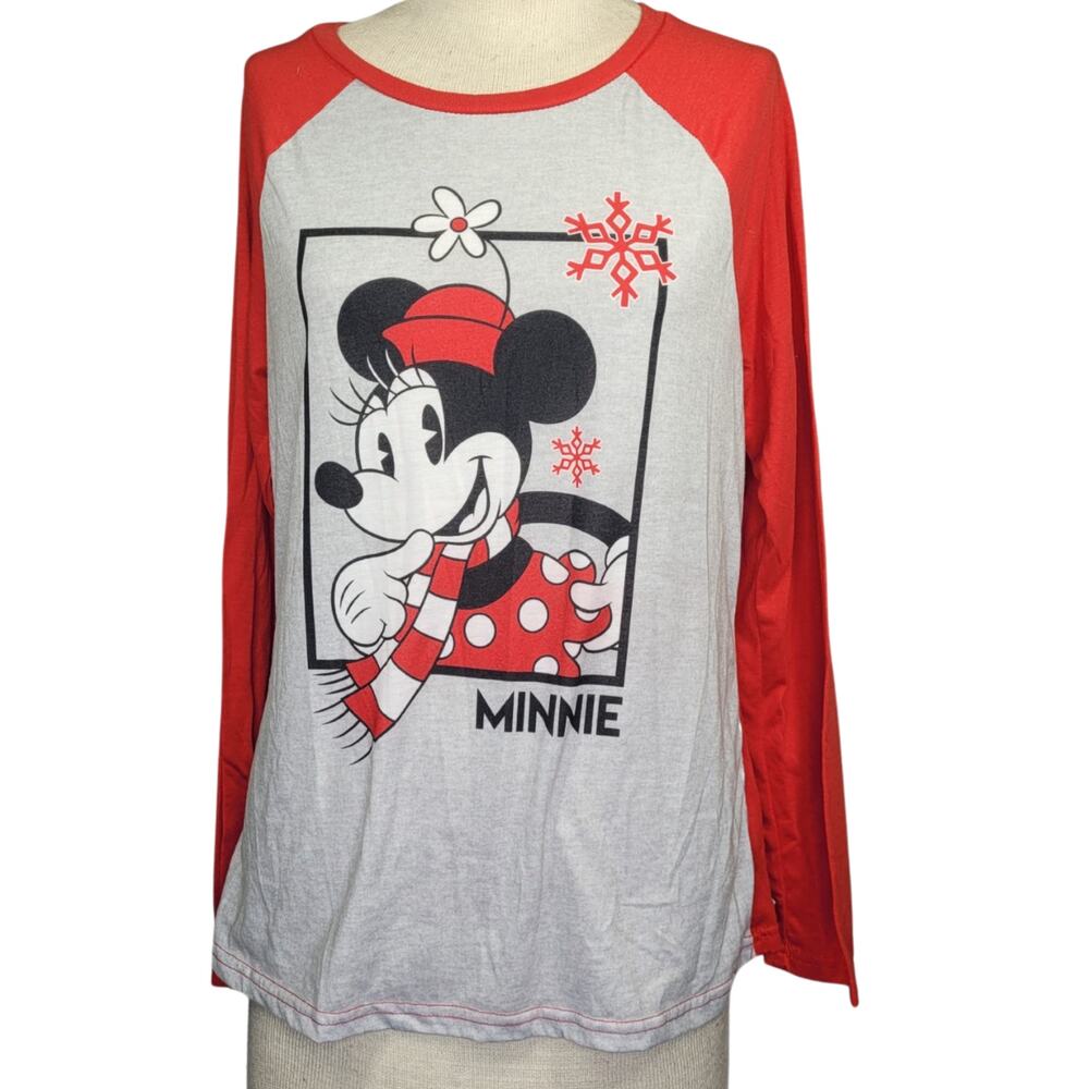 Disney Minnie Mouse Baseball Style Shirt Size Medium